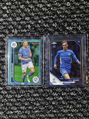 Erling Haaland / Cole Palmer Merlin Chrome Aqua