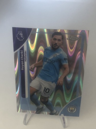 Rayan Cherki 2025 Topps Chrome Wave /25
