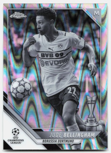 Jude Bellingham Chrome White and Black Wave Refractor