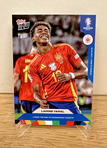 Lamine Yamal Topps NOW UEFA Euro 