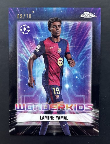 Lamine Yamal Chrome UEFA Black Refractor
