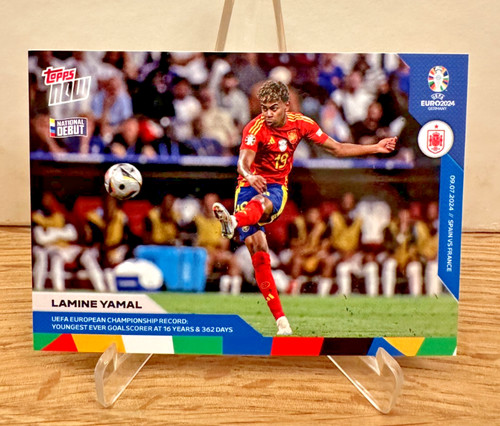 Lamine Yamal Topps NOW UEFA Euro 