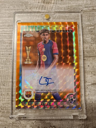 Lamine Yamal Chrome Orange Geometric