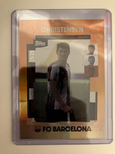 Christensen 2024 Topps FC Barcelona Focus Parallel /25