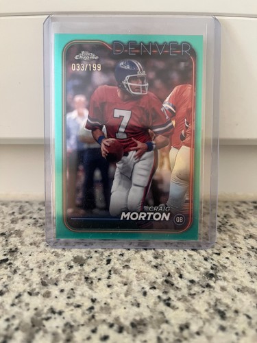 Craig Morton 2024 Topps Chrome Aqua Refractor /199