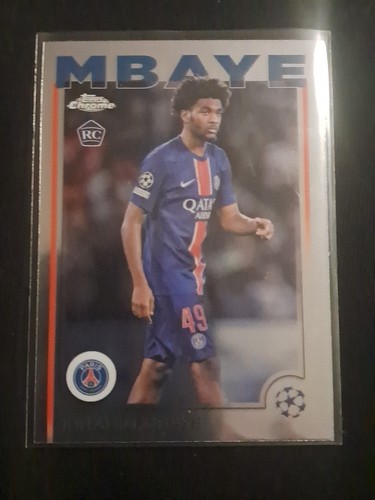 Ibrahim Mbaye 2024 Topps Chrome UEFA Champions League Foil