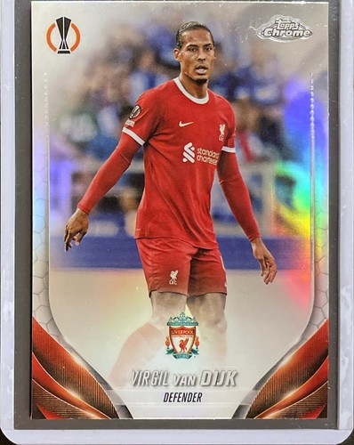 Virgil van Dijk 2023 Topps Chrome Refractor #132
