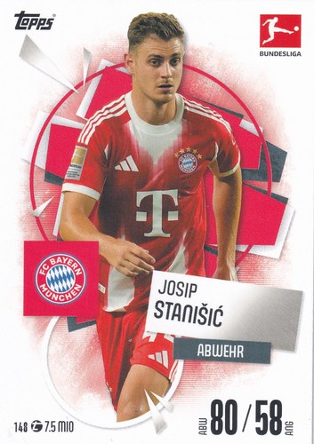 Josip Stanisic 2023 Topps Match Attax #148