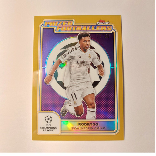 Rodrygo 2024 Topps Finest Gold /50