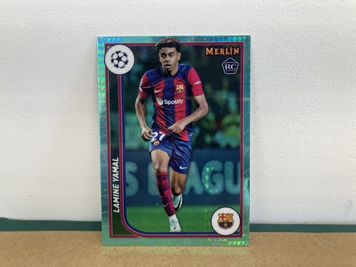 Lamine Yamal Merlin Chrome Aqua Prism Refractor