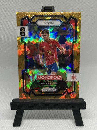 Lamine Yamal Monopoly Prizm WC26 Gold Cracked Ice