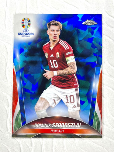 Dominik Szoboszlai 2024 Topps Chrome UEFA EURO Sapphire #90