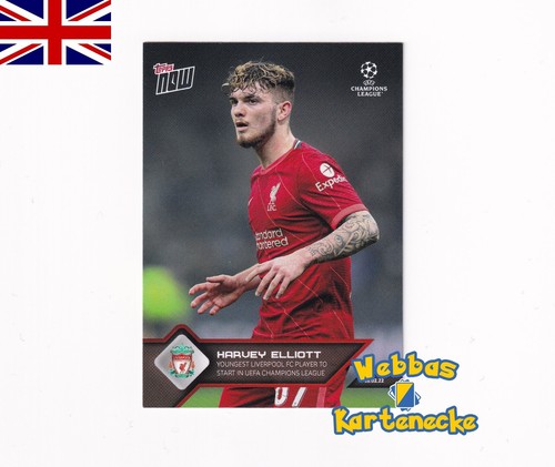 Harvey Elliott 2021 Topps NOW UCL #112