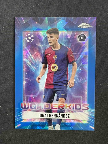 Unai Hernandez 2024 Topps Chrome UEFA Sapphire #WK-10