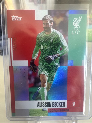 Alisson Becker 2024 Topps Liverpool Team Set /250