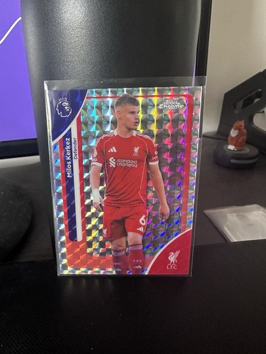 Milos Kerkez 2026 Topps Chrome Premier League Geometric Refractor #111