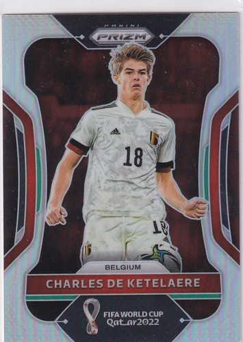 Charles De Ketelaere 2022 Panini Prizm World Cup Qatar Silver Prizm #15