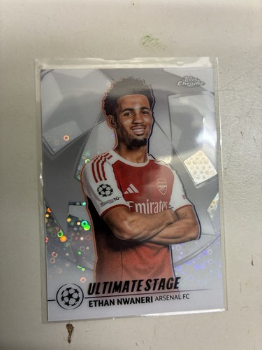Ethan Nwaneri 2025 Topps Chrome UEFA Club Competitions #US-7