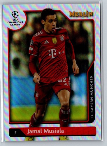 Jamal Musiala 2021 Panini Merlin Chrome UEFA Champions League Refractor #130