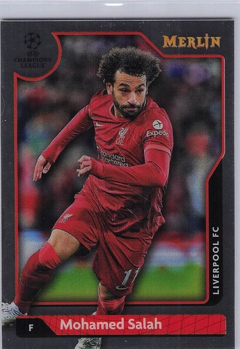 Mohamed Salah 2021 Panini Merlin Chrome UEFA Champions League #131