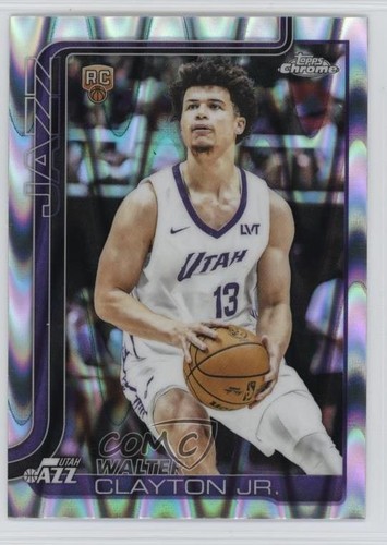 Walter Clayton Jr 2025 Topps Chrome Ray Wave #268