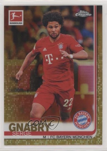 Serge Gnabry 2019 Topps Chrome Bundesliga Gold Refractor /50