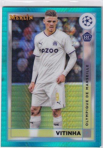 Vitinha 2022 Topps Merlin Chrome Aqua Refractor #76
