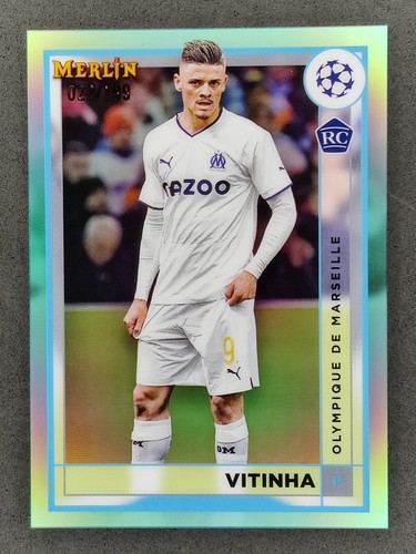 Vitinha 2023 Topps Merlin Chrome Aqua 76/199
