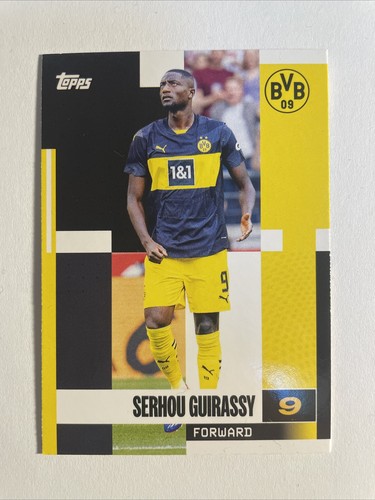 Serhou Guirassy Topps Borussia Dortmund BVB Team Set #FS-SG
