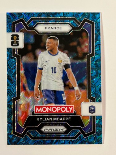 Kylian Mbappe 2026 Panini Prizm Blue Wave Prizm #7