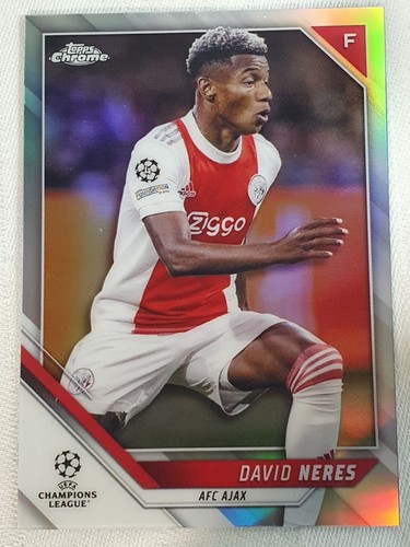 David Neres 2021 Topps Chrome UEFA Champions League Refractor #103