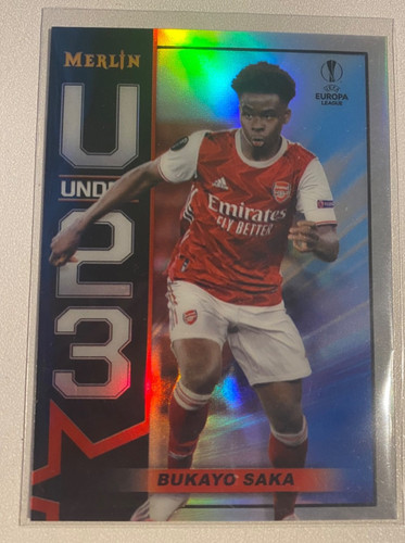 Bukayo Saka 2020 Topps Merlin Chrome #21