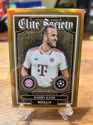 Harry Kane 2024 Topps Merlin Chrome Gold /50