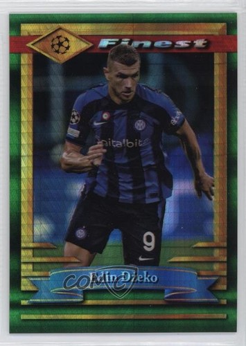 Edin Dzeko 2022 Topps Finest UEFA Prism Refractor /35