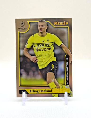 Erling Haaland 2021 Topps Merlin Chrome UCL #150
