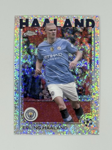Erling Haaland 2024 Topps Chrome UEFA Refractor #9