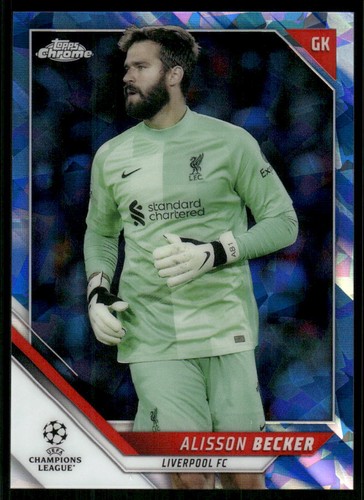 Alisson Becker 2021 Topps Chrome UEFA Champions League Sapphire #46