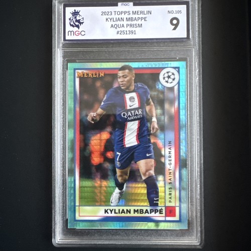 Kylian Mbappe Merlin Chrome Aqua Prizm