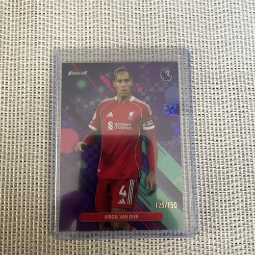Virgil van Dijk 2025 Topps Finest Premier League /150
