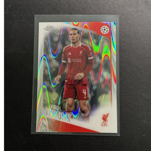 Virgil van Dijk 2025 Topps Chrome Refractor #79