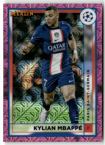Kylian Mbappe Merlin Chrome Purple Mojo Refractor