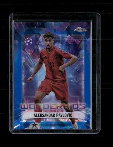 Aleksandar Pavlovic 2024 Topps Chrome UEFA Sapphire #WK-7