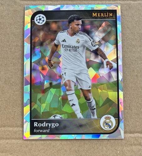 Rodrygo 2024 Topps Merlin Chrome UEFA Atomic Refractor #127