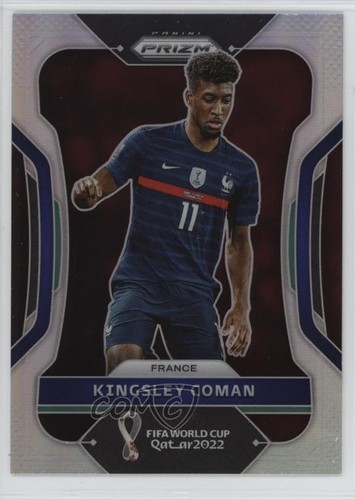 Kingsley Coman 2022 Panini Prizm FIFA World Cup Silver Prizm #100