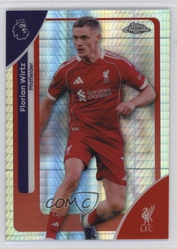 Florian Wirtz 2025 Topps Cromo Premier League Refractor Prisma #119