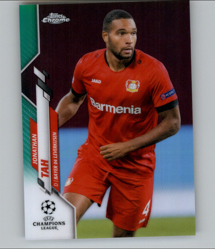 Jonathan Tah 2019 Topps Chrome UCL Green Refractor /99