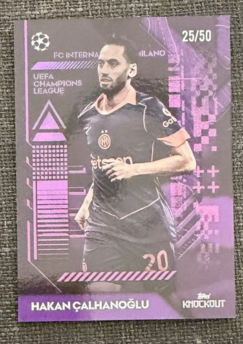 Hakan Calhanoglu 2025 Topps Knockout UEFA Champions League Purple /50