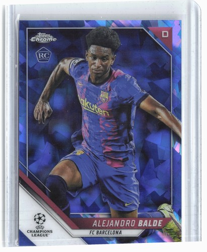 Alejandro Balde 2021 Topps Chrome Sapphire Edition UEFA Champions League Sapphire Edition #38