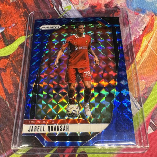 Jarell Quansah 2024 Panini Prizm Premier League Blue Mosaic Prizm #44