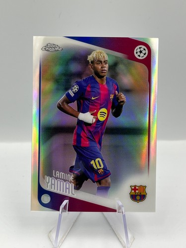 Lamine Yamal 2025 Topps Chrome UCC Refractor 10/26